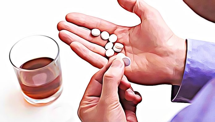 alcohol and prednisone