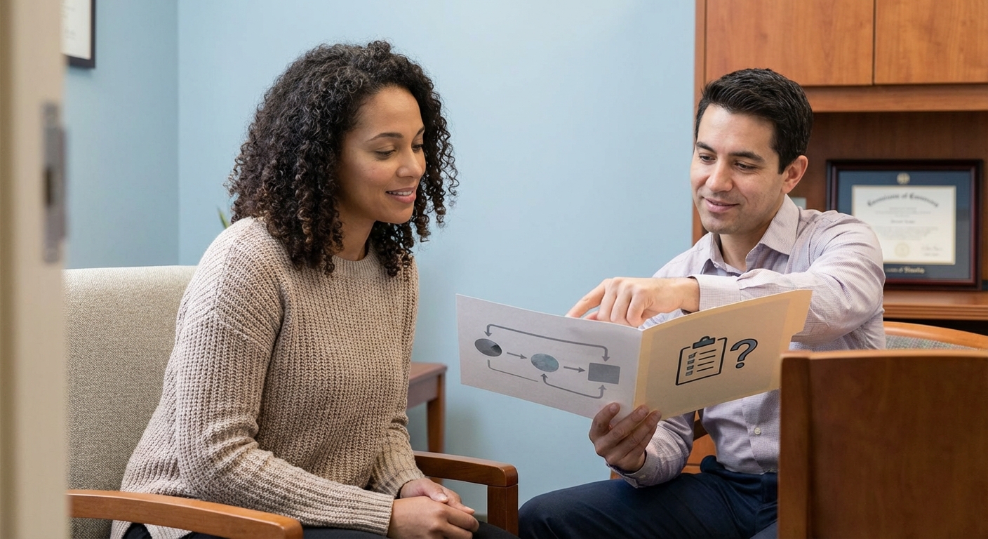 Appealing an IEHP rehab coverage denial—patient and advocate reviewing next steps for substance use disorder treatment authorization