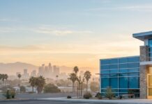 What Detox Programs in San Bernardino Accept IEHP San Bernardino sunrise outside a modern clinic symbolizing hope and access to IEHP Medi-Cal detox and withdrawal management services