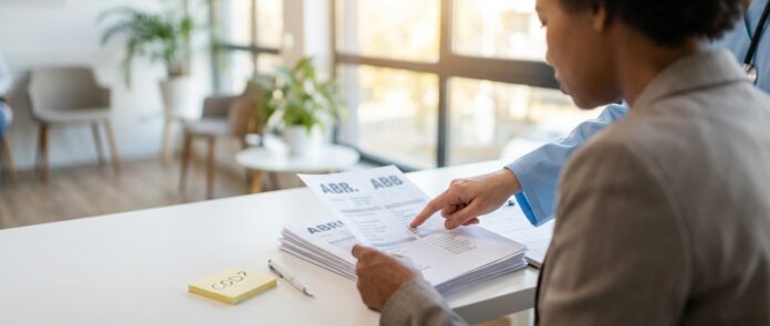 20260212_101426_Featured_hero_image_for_a_healthcare_education_blo COD medical abbreviation meaning in healthcare paperwork—patient reviewing forms with clinician support, conveying clarity and hope