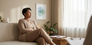 Co-Occuring Disorders: Signs and Dual Diagnosis Care Co-occurring disorders and dual diagnosis care—person in a calm therapy office symbolizing integrated mental health and substance use disorder treatment