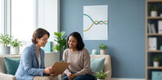 Co-Occuring Disorders and Dual Diagnosis Treatment Co-occurring disorders and dual diagnosis treatment—clinician and patient reviewing an integrated care plan in a calm, supportive clinic setting