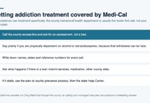 Medi-Cal Guide to Care and Treatment Access in Hemet Five step graphic explaining how to access addiction treatment covered by Medi-Cal, starting with calling the county access line and asking for an assessment rather than a bed