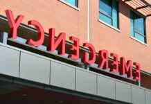 Alcohol Deaths Outnumber Drug Overdose Deaths More Than Two to One The illuminated entrance to a modern hospital emergency department.